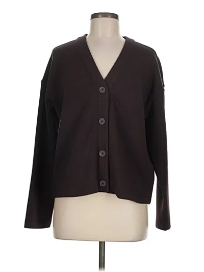 Pre-owned Spanx Cardigan Sweater In Brown