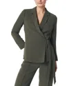 Spanx Carefree Crepe Wrap Blazer In Green