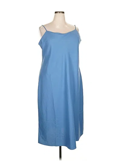 Pre-owned Spanx Casual Dress In Blue