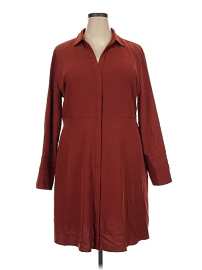 Pre-owned Spanx Casual Dress In Burgundy