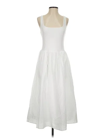 Pre-owned Spanx Casual Dress In White