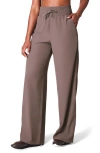 Spanx On The Move Wide Leg Pants In Smoke