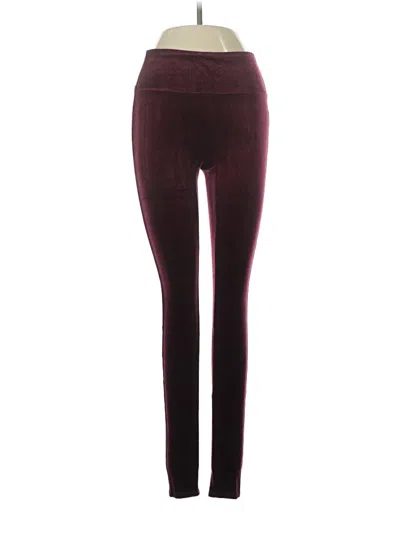 Pre-owned Spanx Casual Pants In Burgundy