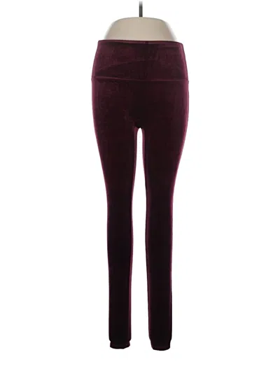 Pre-owned Spanx Casual Pants In Burgundy