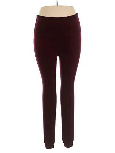 Pre-owned Spanx Casual Pants In Burgundy