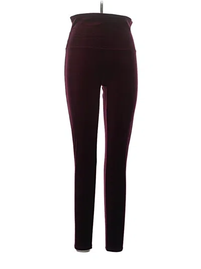 Pre-owned Spanx Casual Pants In Burgundy