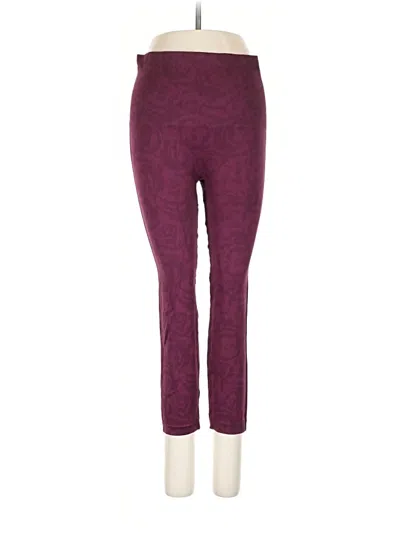 Pre-owned Spanx Casual Pants In Burgundy