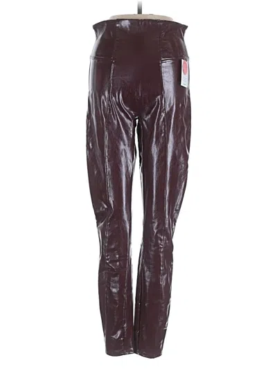 Pre-owned Spanx Casual Pants In Burgundy