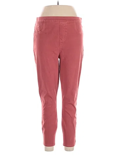 Pre-owned Spanx Casual Pants In Burgundy