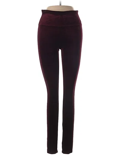 Pre-owned Spanx Casual Pants In Burgundy