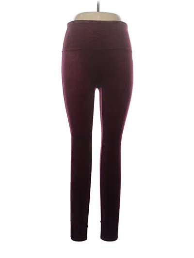 Pre-owned Spanx Casual Pants In Burgundy