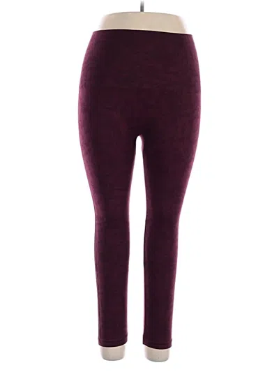Pre-owned Spanx Casual Pants In Burgundy