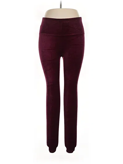 Pre-owned Spanx Casual Pants In Burgundy