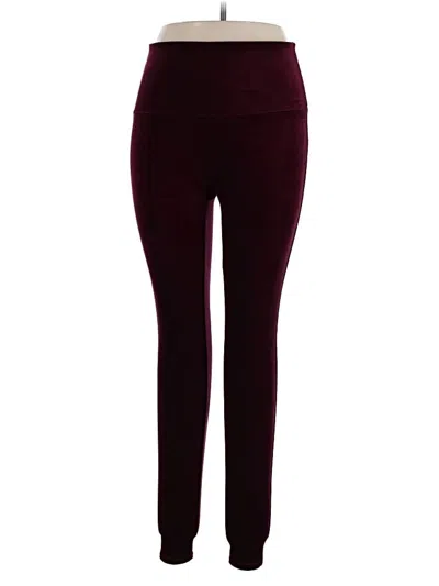 Pre-owned Spanx Casual Pants In Burgundy