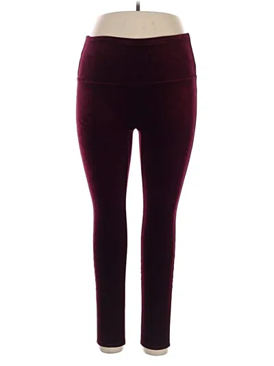Pre-owned Spanx Casual Pants In Burgundy