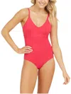 Spanx Classic One Piece Swimsuit In Hibiscus In Pink