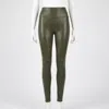 Spanx Clean Plain Compression Legging In Olive In Green