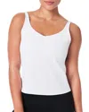 Spanx Contour Rib Shelf Tank In Vivid White