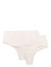 Spanx Control Thong (pack Of Two) In Neutrals