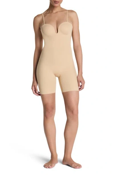 Spanx ® Convertible Mid-thigh Bodysuit In Neutral
