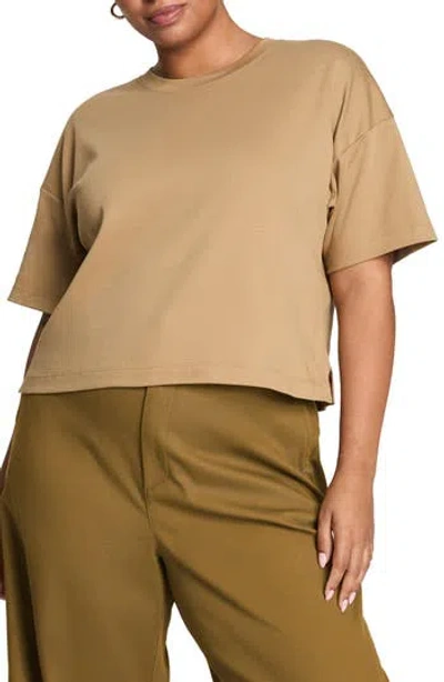 Spanx ® Cool Boxy Cotton T-shirt In Nude