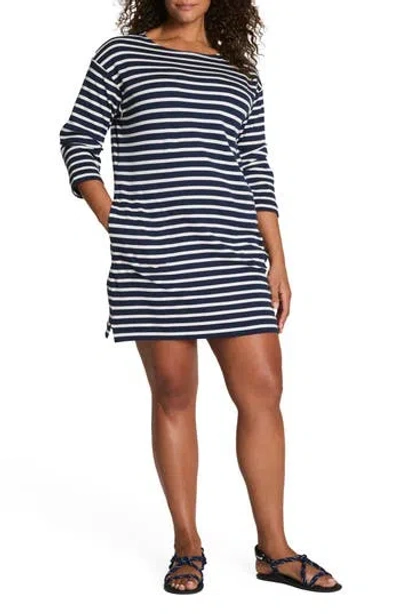 Spanx ® Cool Cotton Boatneck Dress In Black