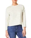 Spanx Cool Cotton Boxy Long Sleeve Tee In Classic White