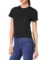 Spanx Cool Cotton Crewneck Tee In Classic Black