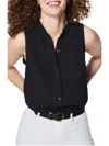 Spanx Crepe Popover Blouse In Classic Black In Multi