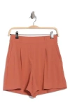 Spanx ® Crepe Shorts In Red