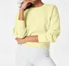 Spanx Airessentials Crewneck Sweatshirt In Yellow
