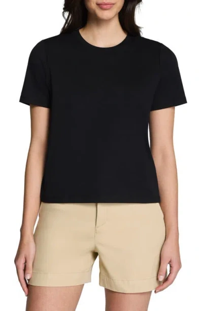 Spanx ® Crewneck Cotton T-shirt In Black