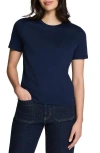 Spanx Ss Crewneck T-shirt In Blue