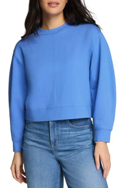 Spanx ® Crewneck Ponte Sweatshirt In Blue