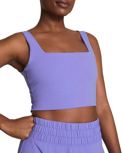 Spanx ® Cropped Square Neck Shelf Tank In Blue