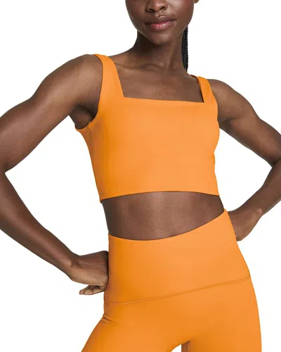 Spanx Cropped Square Neck Shelf Tank In Orange