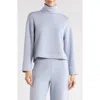 Spanx Airessentials Cropped Turtleneck Sweatshirt In Blue