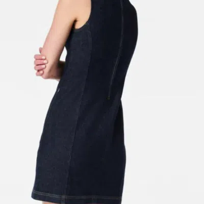 Spanx Denim Dress In Navy Denim In Blue