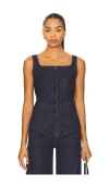 Spanx Denim Vest In Blue