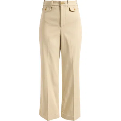 Spanx ® Easy Flare Crop Cotton Blend Pants In Neutral