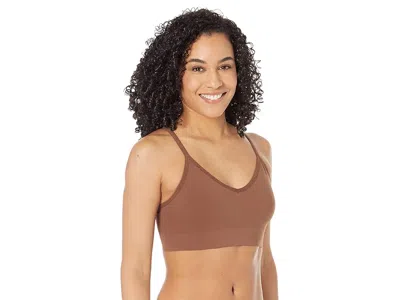 Spanx Ecocare Everyday Shaping Longline Bralette In Brown