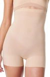 Spanx Everyday Seamless Sculpting High-waisted Shorts In Soft Nude