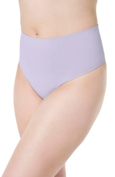 Spanx Women's Ecocare Shaping Thong Underwear 40048r In Violet Air