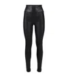 Spanx Shape Faux Leather Leggings In Black