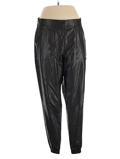 Pre-owned Spanx Faux Leather Pants In Black