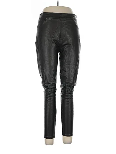 Pre-owned Spanx Faux Leather Pants In Black