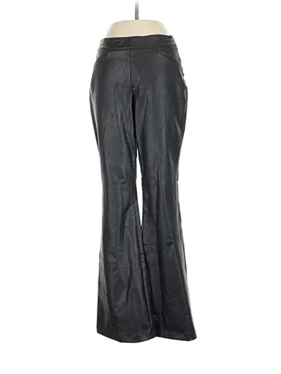 Pre-owned Spanx Faux Leather Pants In Black