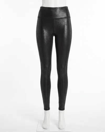 Spanx Faux Leather Petite Leggings In Black