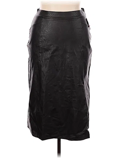 Spanx Faux Leather Skirt In Black