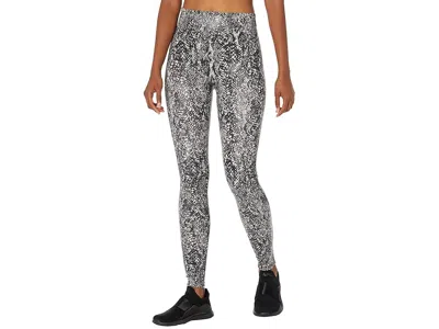 Spanx Faux Leather Snake Shine Leggings In Gray